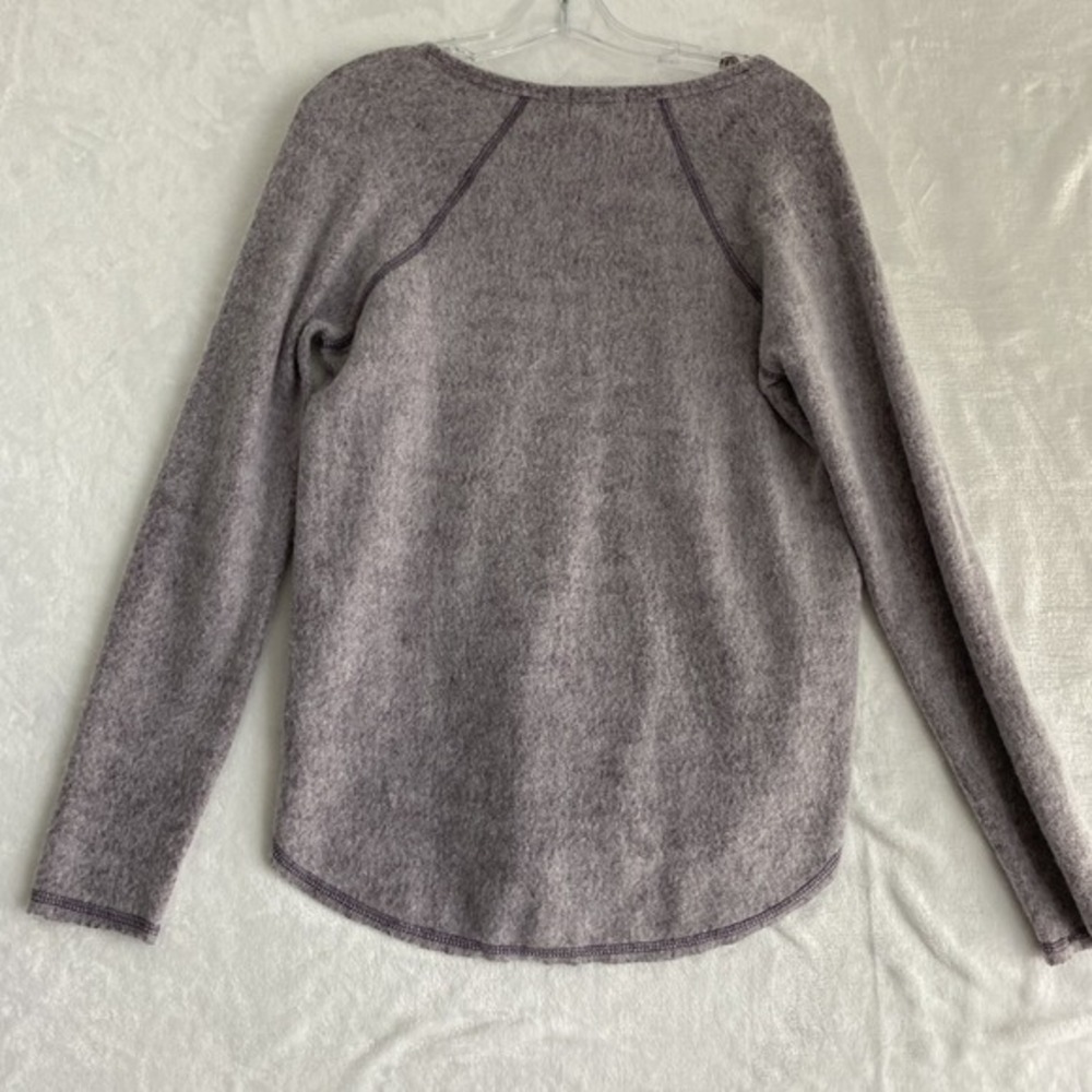 2/$30 NWT Socialite Nordstrom Sweater Women Sz S Purple Butter Soft Fleecey - Picture 5 of 10
